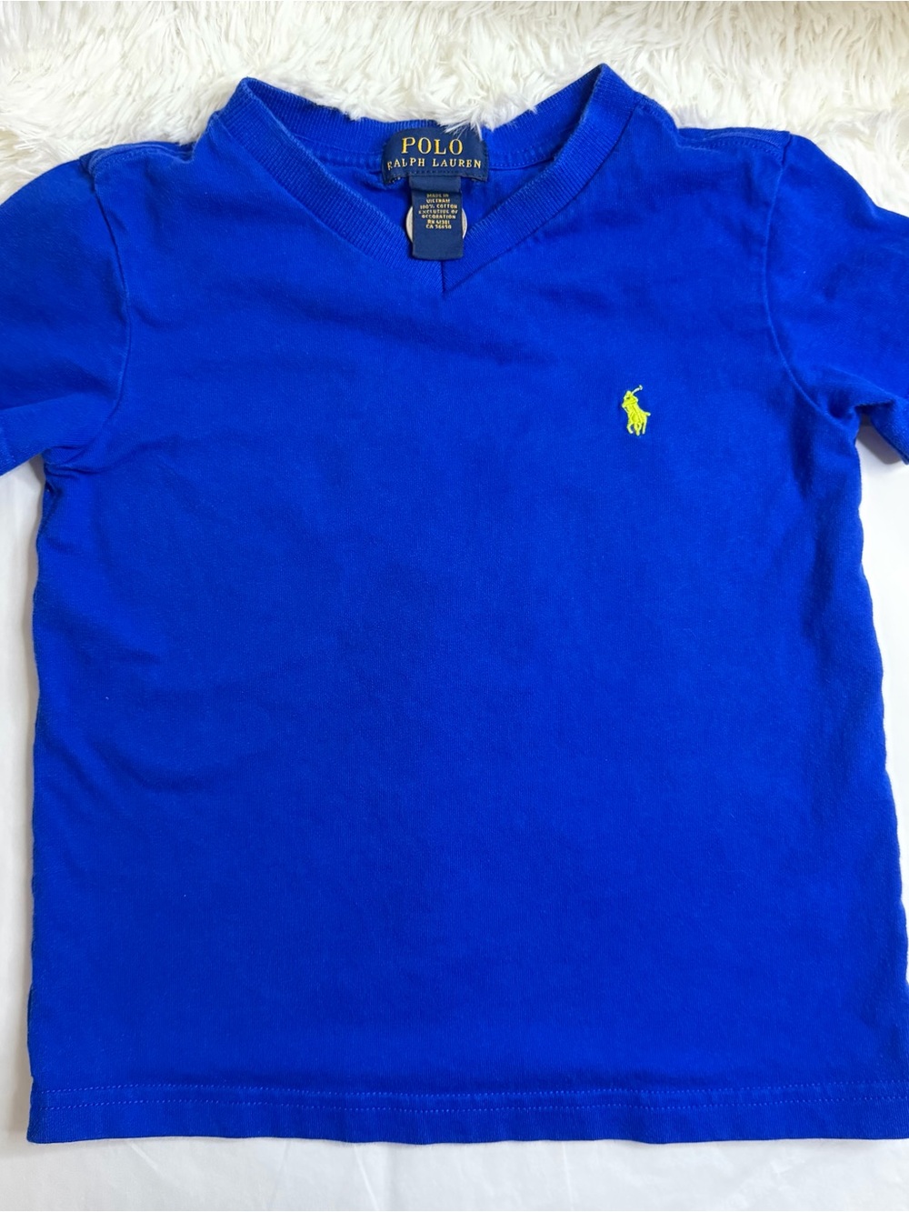 Polo by Ralph Lauren Bright Royal Blue Short Sleeve Tee with Yellow Pony